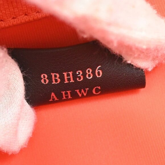 FENDI Logo Zucca Pattern 2way Tote Shoulder Bag Canvas Leather Orange 650RF496 - Picture 6 of 14